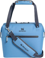 Stanley All Day Julienne Midi Soft Cooler Bag and Lunch Box 12 Quarts | 20 Can Cooler with Handles and Strap | Stays Cold for Hours | Insulated Travel Bag with Zipper | BPA-Free | Blue Sky
