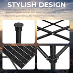 Outvita Beach Picnic Table, Lightweight Roll Up Low Camping Table, Portable Folding Table with Carrying Bag for Outdoor, BBQ, Sand, Picnic, Party, Patio 20 Inches