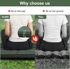 Sleeping Pad, 4.7" Extra-Thick & Ultralight Inflatable Camping Mat with Pillow, Built-in Foot Pump, Compact for Backpacking, Camping, Hiking, Travel —Military Green