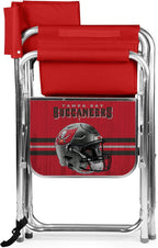 Picnic TIME NFL Unisex-Adult NFL Sports Chair with Side Table, Beach Chair, Camp Chair for Adults