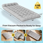 Slendor XXL Folding Camping Cot for Adults with Mattress Pillow Carry Bag, 32 inch Extra Wide Portable Sleeping Cot, 900LBS Support Outdoor Cot Bed for Office Nap Beach Travel RV