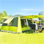8 Person Tent, Family Cabin Tents, Outdoor Shelter Camping Hub Tent, Doors and 3 Windows with Mesh,Waterproof,Double Layer Camping Tent for The Garden (Size : B)