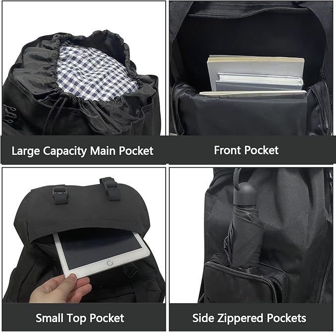 80L 100 liters Hiking Backpack Camping Rucksack, Men Outdoor Travel Climbing Knapsack Mountaineering Trekking Backpack