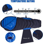 Mountaintop Ultralight Mummy Down Sleeping Bag 650 Fill Power Duck Down Suits for 32 Degree F for Camping Hiking Backpacking
