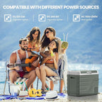 Alpicool Car Refrigerator 12 Volt Refrigerator 46 Quart Portable Freezer 12V Car Fridge Portable Fridge Freezer 12/24V DC 110~240 Volt AC for Truck RV Camper SUV Electric Cooler for Camping -4℉-68℉