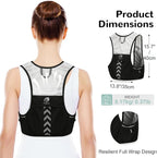 Lightweight Running Vest with 2pcs 500ml Water Bottle for Men Women, Reflective Water Vest Hydration Pack Hydropack for Hiking, M/L
