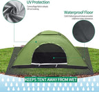Sutekus Tent Camouflage Patterns Camping Tent Backpacking Tent for Camping Hiking 【Outdoor Equipment】
