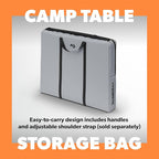 Dometic GO Compact Camp Table - Bamboo Table with Adjustable Height - Foldable and Portable | Carrying Case Sold Separately