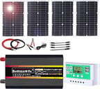 Complete 10000W Solar Panel Kit with Pure Sine Wave Inverter & 50A Charge Controller for Marine, RV(100W)