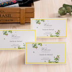 60Pcs Premium Place Cards, Small Table Cards with Gold Foil Border, 2" x 3.5" Tent Card, Escort Card, Name Card, Wedding Place Cards for Wedding, Table, Dinner Parties, Seating Cards