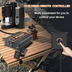 2000 Watt car Power Inverter 12V to 110V/120V Inverter for car Truck semi Truck Vehicles Camping with 1 USB Ports and 2 AC Outlet Power Converter with LCD Display 2000W Inverter