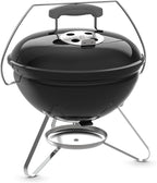 Weber Smokey Joe 14" Charcoal Grill – Portable Compact Charcoal BBQ Kettle with Tuck‑N‑Carry® Lid Lock & Durable Porcelain‑Enameled Finish for Outdoor Cooking