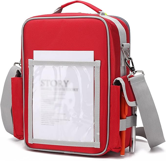 First Aid Bag Empty,Travel Rescue, Responder Storage Survival Trauma Emergency Backpack for Hiking Camping(Army Green)