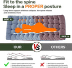 XXL Camping Cot with Comfortable Mattress Caping cots for Adults 32 Inches Wide Oversize Cots for Sleeping Camping Bed Folding Cot Heavy Duty with Carry Bag Outdoor Indoor
