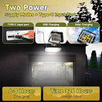 300W LED Solar Work Light Rechargeable, Sinear 26000LM Magnetic Portable Light, 26000mAh with 5 Modes, IP66 Waterproof for Outdoor Camping, Car Repair, Building, Workshop, Garage, Emergency