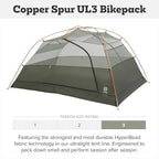 Big Agnes Copper Spur UL Bikepack Tent - Ultralight Backpacking & Cycling Shelter, 3 Season