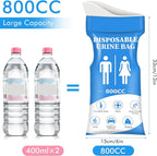 DIBBATU Disposable Urine Bag, 12/24 PCS Pee Bags for Travel for Women/Men, 800ML Emergency Portable Urinal Bag and Vomit Bags, Unisex Urinal Bag for Camping, Traffic Jams, Pregnant, Patient