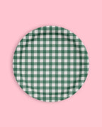 xo, Fetti Camp Gingham Paper Plates - 24 pk, 9" | Bachelorette Decorations, Camp Bride, Getting Lit + Getting Hitched, Gingham Birthday Party, Glamping Baby Shower Supplies, Cool Cake Plates