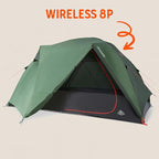 Kelty Wireless Freestanding Camping Tent, 2 4 or 6 Person Size, Huge Interior and Peak Height, Intuitive + Easy to Pitch, Color Coded Setup