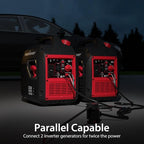 PowerSmart 2500-Watt Portable Inverter Generator with Super Quiet for Camping