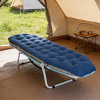 LILYPELLE Folding Camping Cot, Extra Wide Heavy Duty Sleeping Cots with Carry Bag, Double Layer Oxford Portable Travel Camp Cots for Home, Office Nap and Outdoor Beach