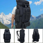80L 100 liters Hiking Backpack Camping Rucksack, Men Outdoor Travel Climbing Knapsack Mountaineering Trekking Backpack