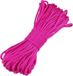Tent Rope, Outdoor Camping Guylines Ropes, 7 Core 4mm Paracord 31m Safety Rope, for Hiking Backpacking Survival Gear, Rose Red