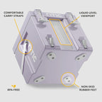 RTIC Halftime Water Cooler Portable Carrier Container, Drink Beverage Dispenser, Stackable with 2 Taps, Bottleless, BPA-Free, for Sports, Camping, BBQ, Parties, Picnic, & More, Dusty Lilac