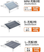 iClimb Mini Solo Folding Table Ultralight Compact for Backpacking Camping Hiking Beach Picnic (Gunmetal, Mini)