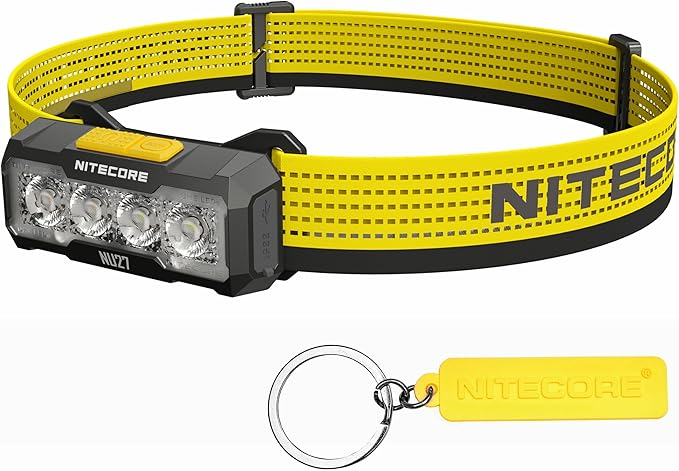 Nitecore NU27 600 Lumen Ultra Lightweight Multiple Color Temperatures Outdoor Headlamp USB-C Rechargeable Headlight Tag