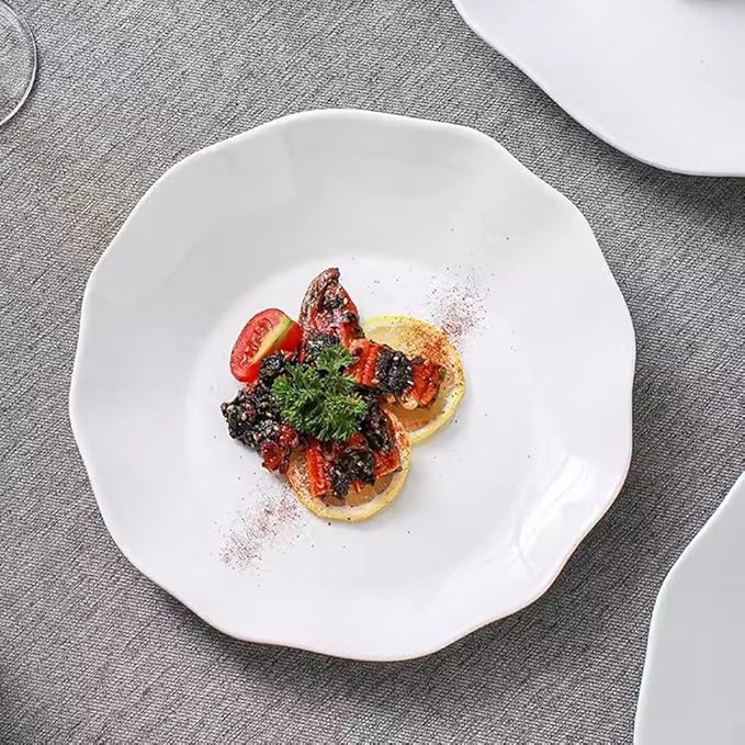 Camping Plates Stir-Fried Dishes, Ritual Dishes, Artistic Conception Dishes, Chinese-Style Private Dishes, Creative Tableware Dishes, Cold Dishes, Cold Dishes Decorative Plate(Small)