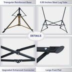 LET'S CAMP Hammock Chair Portable Camping Chair Oversized Folding Rocking Chair with Headrest and Cup Holder for Travel, Picnic, Patio, Fishing, Supports 300lbs