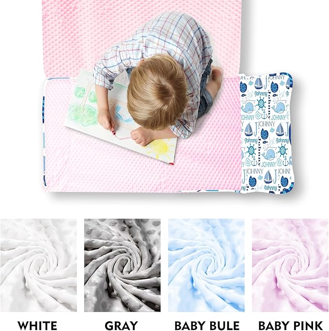 Personalized Toddler Nap Mat for Preschool, Custom Name Kids Sleeping Bag for Daycare, Kindergarten Roll Up Sleeping Mat with Removable Pillow and Soft Blanket, Fun Themes for Boys & Girls