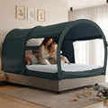 LEEDOR® Bed Tent Dream Tents Bed Canopy Shelter Cabin Indoor Privacy Warm Breathable Pop Up Twin/Full/Queen for Kids and Adult Patent Pending(Mattress Not Included)
