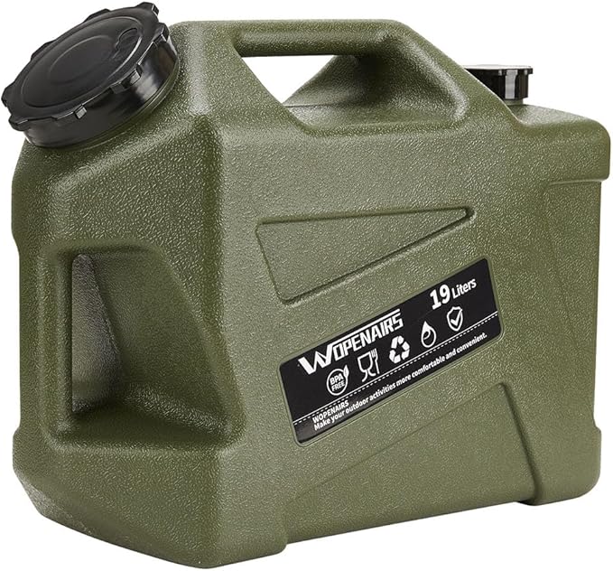 Water Container Water Jug with Spigot with (3.2-5) Gallons Portable No Leakage for Camping,Vehicle, Car, Hiking, Hurricane Supplies RV
