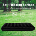 Twin Size Single Camping Air Mattress Bed with Air Pump,75"x 39"Thickened Portable Inflatable Mattress Blow Up Air Mattress,Travel Sleeping Bed Pad for Camping Home Hiking(Black)