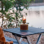 Fire-Maple Orange Camping Lantern Glass, Steel & Aluminum | Propane or Isobutane Fuel Canister Beautiful Lights | NO Mantles Needed | Propane Lanterns for Camping, Emergency Essential