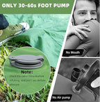 Camping Sleeping Pad, Ultralight Camping Mat with Pillow Built-in Foot Pump Inflatable Sleeping Pads, Compact Sleep Pad for Camping Backpacking Hiking Traveling