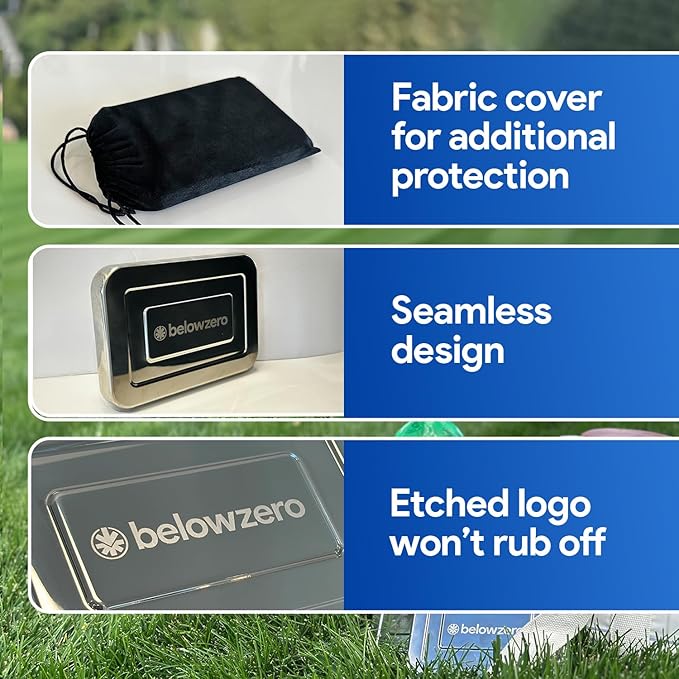 Below Zero Deluxe Stainless Steel Reusable Cooling Pack | Durable Ice Pack Lasts 48 Hours, Ice Pack for Bento, Lunch Bags, Coolers, Picnics, Camping, Beachgoers, Sporting Events | Longest Lasting