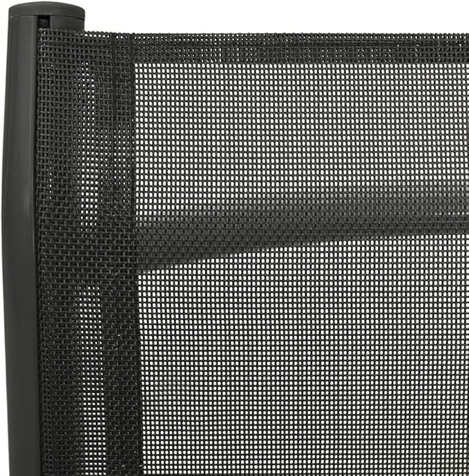 Reclining Patio Chairs ,Garden Chairs,Barbecue Chairs,Fishing Chairs,Coffee Chair,Bistro Chair,Camping Chair,Beach Chair,for Deck, poolside,Camping,Beach,Campsite,2pcs Textilene and Aluminum Black