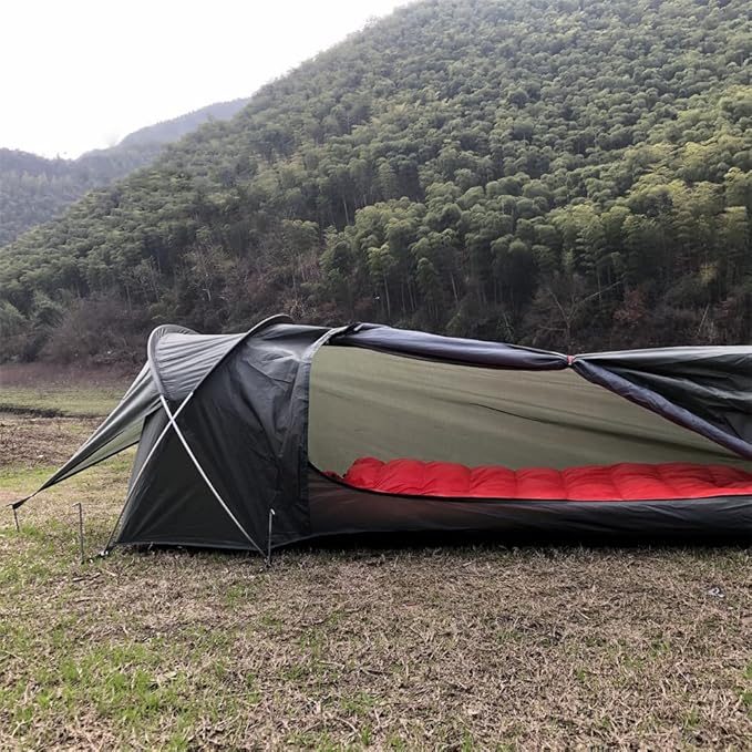 Ultralight Single Person Tent Waterproof Camping Tent for Outdoor Backpacking Hiking Fishing,Quick Set-up Family Tent Shelter