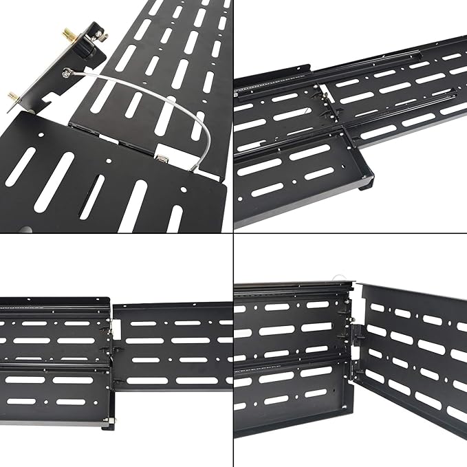 Hooke Road Wrangler JK Tailgate Table Camping Cargo Shelf Storage Rack Compatible with Jeep Wrangler JK 07-18 (Upgrade Extended Version)
