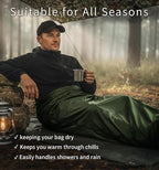 Litume Bivy Sack Sleeping Bag Cover – Waterproof Mummy-Style, Compact & Lightweight Shelter for Stealth Camping Backpackers Wild bushcraft Equipment Outdoor Survival