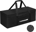 Camping Tent Bag, 28x11 Inch Tent Storage Replacement, 1680D Heavy Duty Waterproof Zipper Travel Duffel Sports Equipment Bag, with Large Mouth and Padded Handles (1)