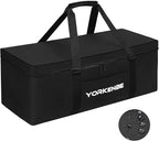 Camping Tent Bag, 28x11 Inch Tent Storage Replacement, 1680D Heavy Duty Waterproof Zipper Travel Duffel Sports Equipment Bag, with Large Mouth and Padded Handles (1)