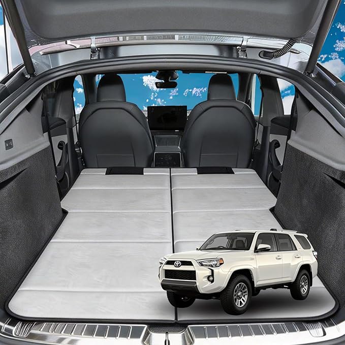 Non Inflatable Car Mattress for Toyota 4Runner, Car Camping Mattress, Upgraded Foldable Trunk Sleeping Pad with Storage Bag, Portable Design for Camping, Travel & Beach