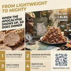 Cooked Freeze-Dried Pulled Pork Tenderloin | 6oz makes 1.8 lbs Rehydrated | Designed for Backpackers, Campers, Survivalist, Hunters and Emergency Preparedness | Made in USA to Include Food Certified Packaging