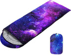 Sleeping Bags for Adults Youth Kids,3D Printing Camping Sleeping Bag for Girls Boys Lightweight Waterproof Cold/Warm Weather Sleeping Bag for 3 Seasons
