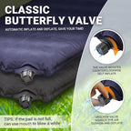 FUNDANGO Double Self Inflating Sleeping Pad for Camping Sleeping Mat with Built-in Pillow, Portable Lightweight Large Inflatable Foam Air Mattress 2 Person for Backpacking, Tent, Car,Travel, Outdoor