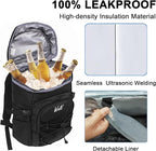 WOLT Cooler Backpack,24 Cans Insulated Backpack Cooler Leakproof,Lightweight Soft Cooler Bag,Camping Cooler,Large Capacity Beach Cooler,Waterproof Travel Cooler Lunch Backpack for Hiking